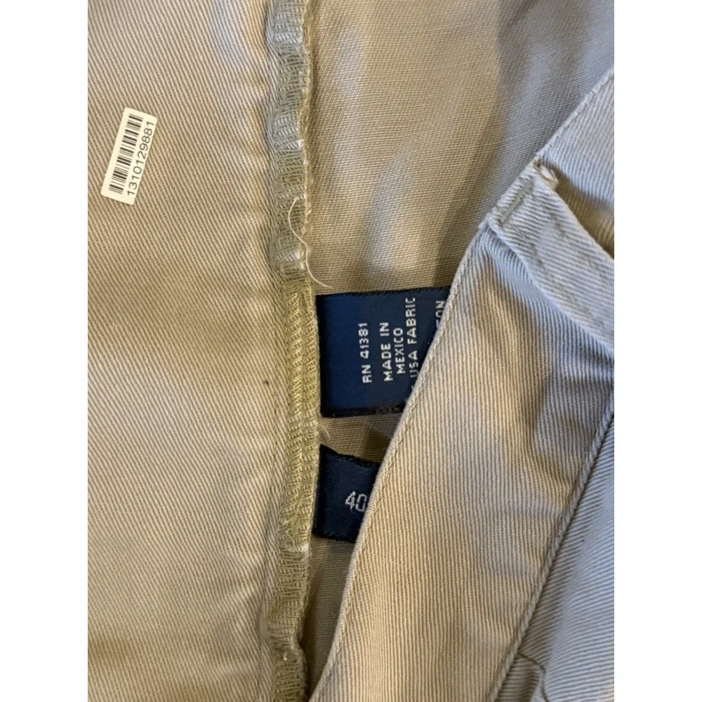 Vtg Polo Ralph Lauren Andrew Short Khaki Double Pleated Cotton Men's Size 40